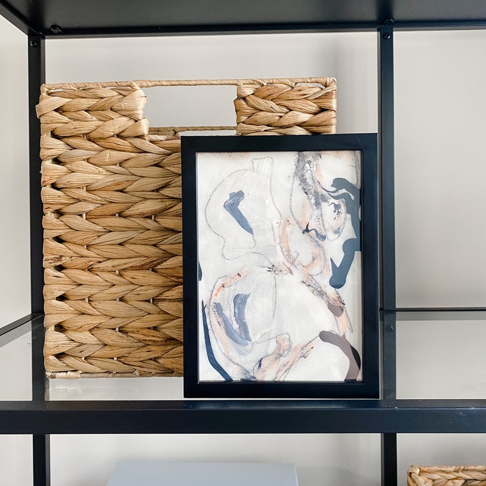 Framed abstract art